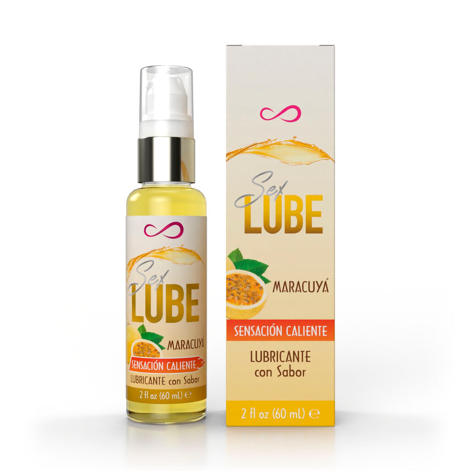 Sex LUBE 60 ml Maracuyá Lubricante Saborizado Bousens Buenas Vibras